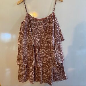 Vine & Love mauve dotted polka dot dress new with tags size large